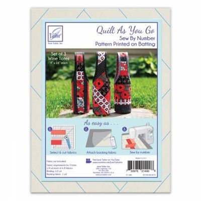 June Tailor Wine Totes Kit Quilt As You Go Wadding June Tailor Wine Totes Kit Quilt As You Go Wadding