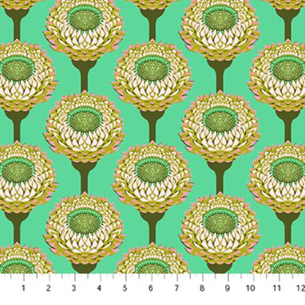 Iconic fabric: Strawflowers, Vintage Iconic fabric: Strawflowers, Vintage