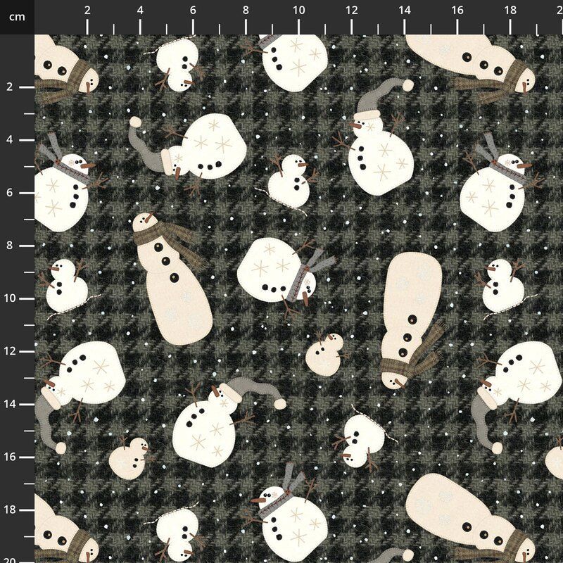Snowy Days & Frosty Nights fabrics: Snowman Toss