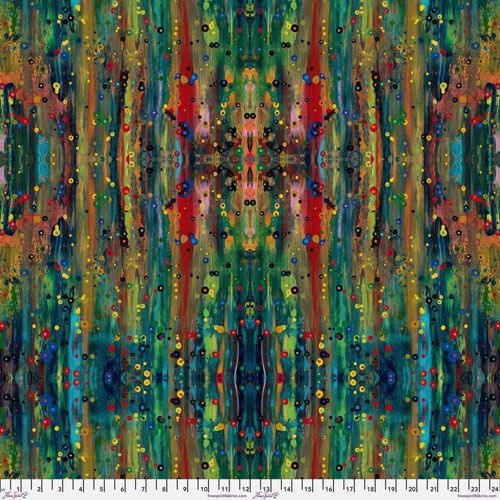 Sue Penn Skylights fabric: Stripe, Multi