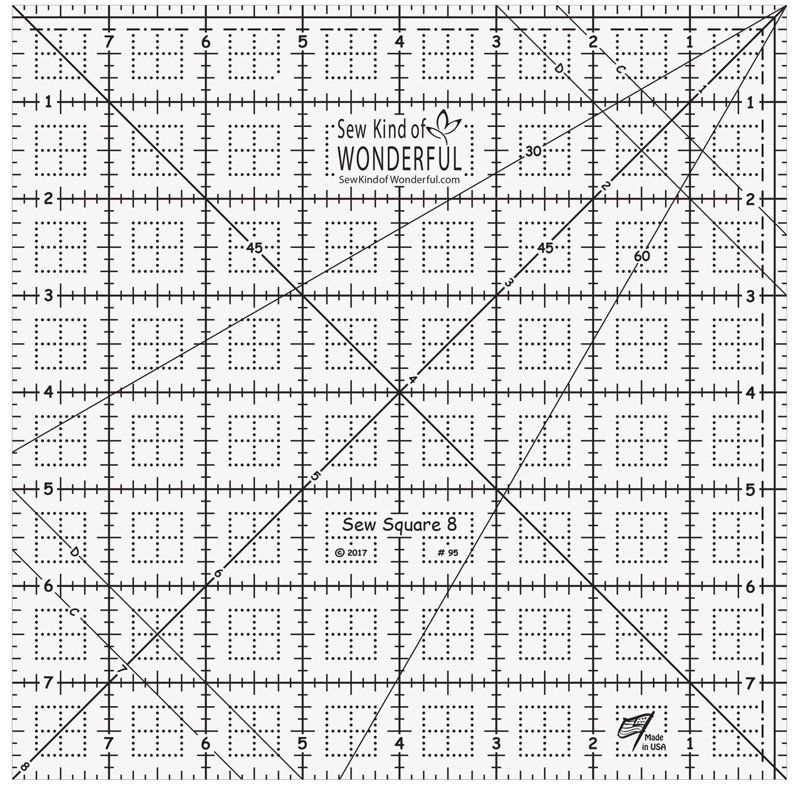 8" Sew Square Ruler