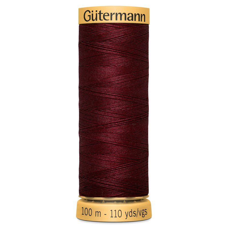 Gutermann Natural Cotton 100m Burgundy Col 2833 Gutermann Natural Cotton 100m Burgundy Col 2833