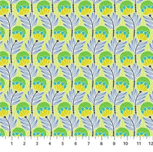 Shooting Star fabric: Bouncy Blooms, Meadow Cheery