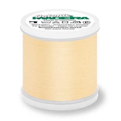 Madeira Cotona 80 Thread: #610 Pale Yellow 200m Madeira Cotona 80 Thread: #610 Pale Yellow 200m
