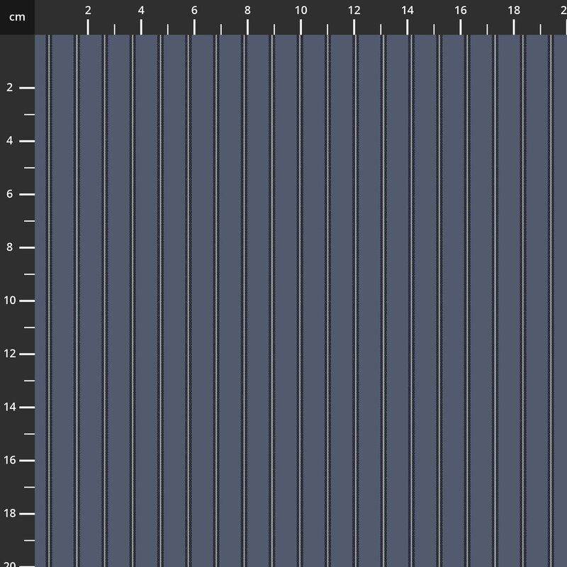 One S1ster Yarn Dyes Fabrics: Outline Stripe, Blue