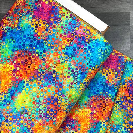 Robert Kaufman 108" Wide Quilt Back Phantasma, Fiesta