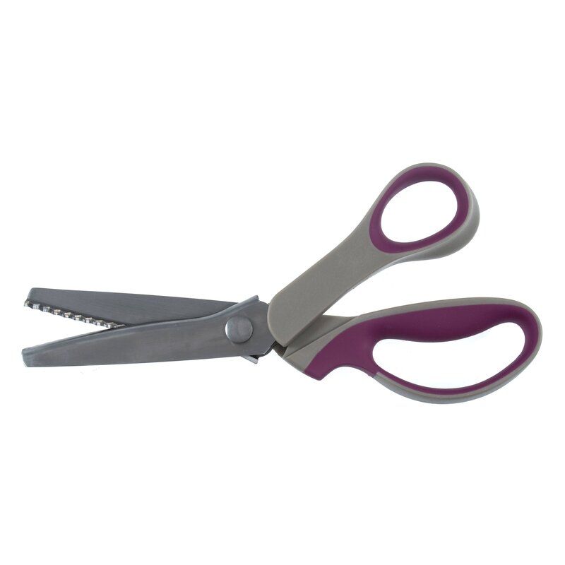Hemline Pinking Shears, Soft Grip, 23cm