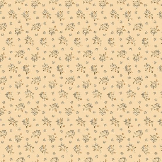 Country Coordinates Fabric: Summer Leaves, Cream