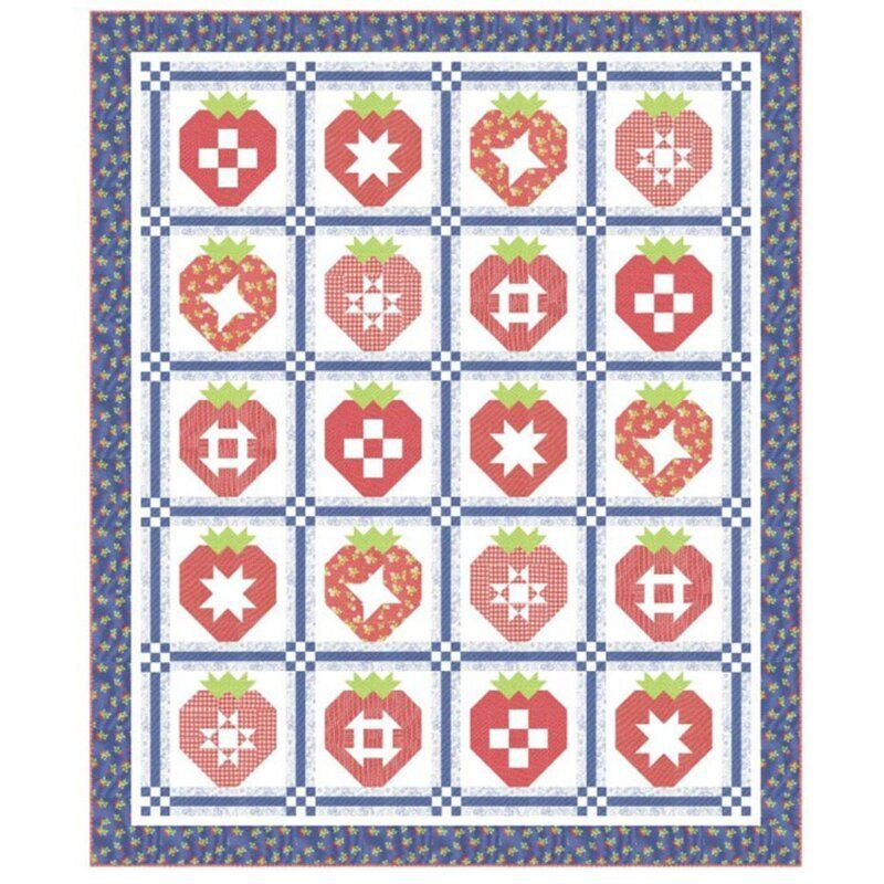 Strawberry Sampler Quilt Kit Pre Order Strawberry Sampler Quilt Kit Pre Order
