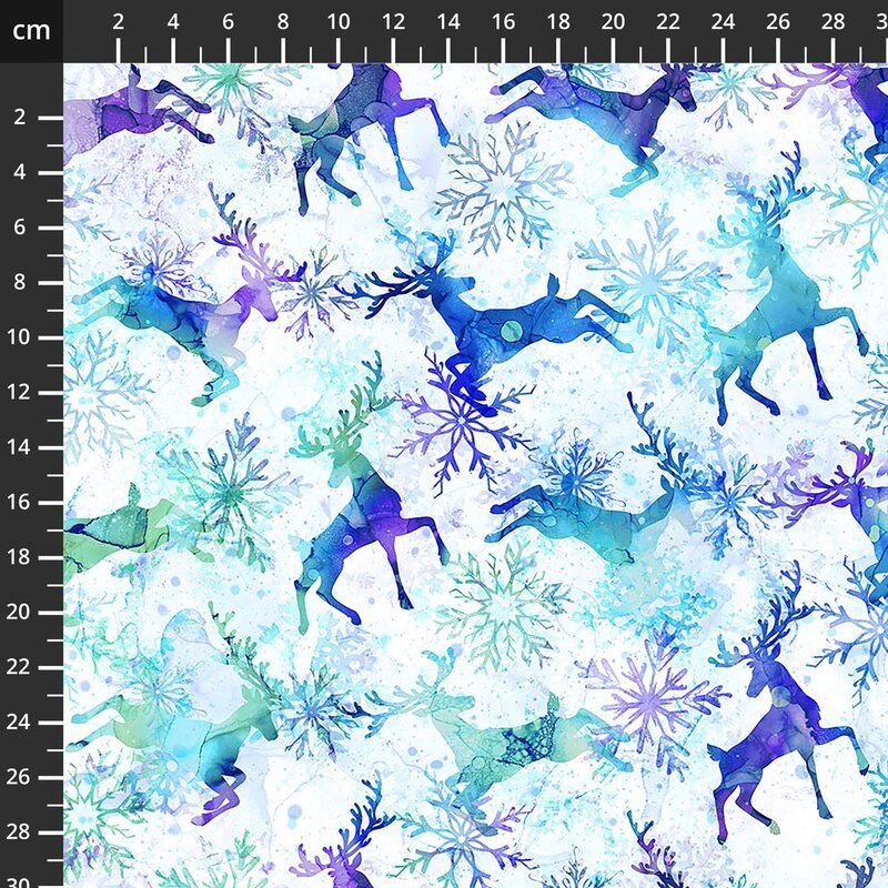 Midwinter Magic fabric: Deer