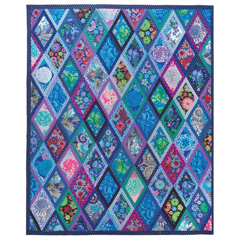 Cool Bordered Diamonds Quilt Kit