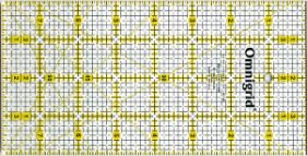 Omnigrid Rule  4" x 8" Patchwork Ruler with Grid