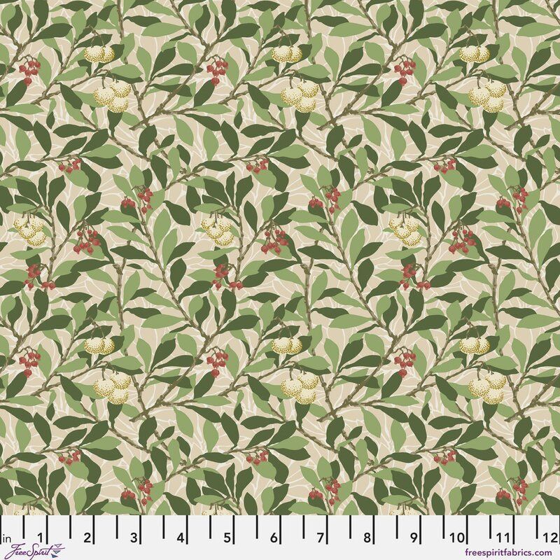 Suffolk Holiday fabric: Arbutus, Bay