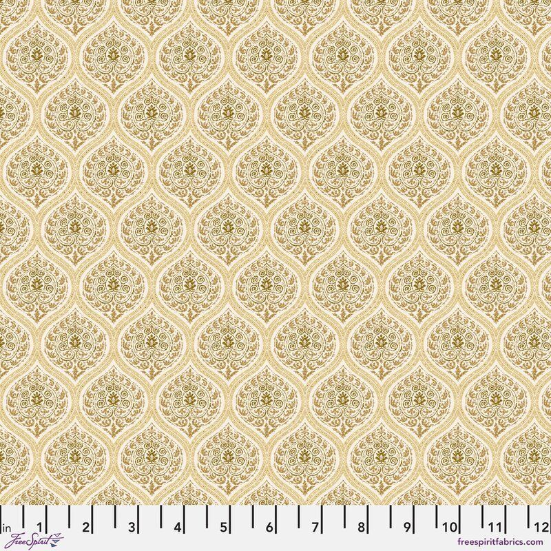 Caspian fabric, Small Modurai, Gold