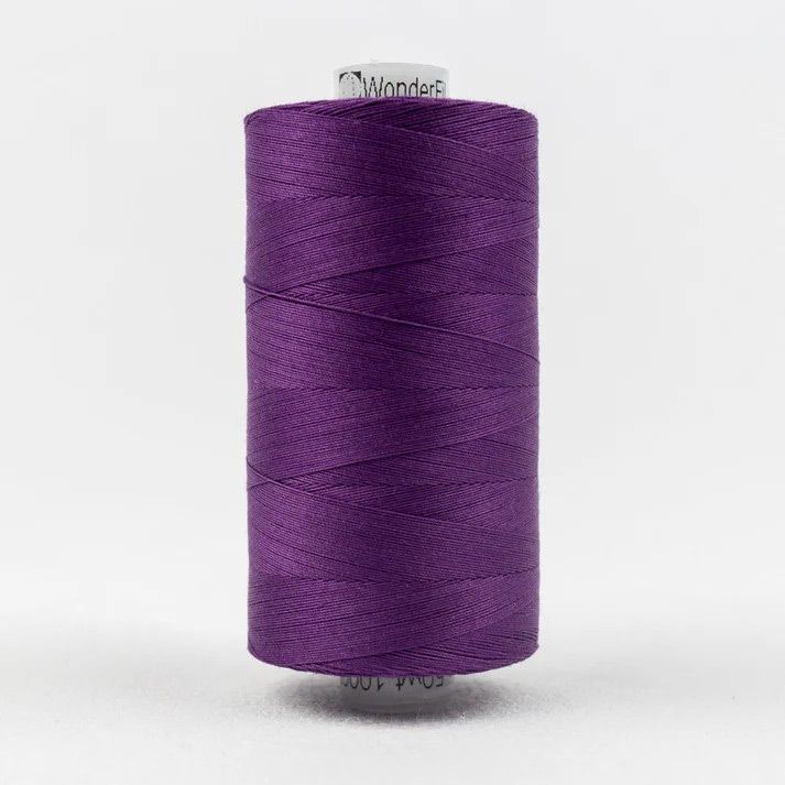 Konfetti Thread: 50wt 3 ply 100% Cotton. 1000m Spool Purple