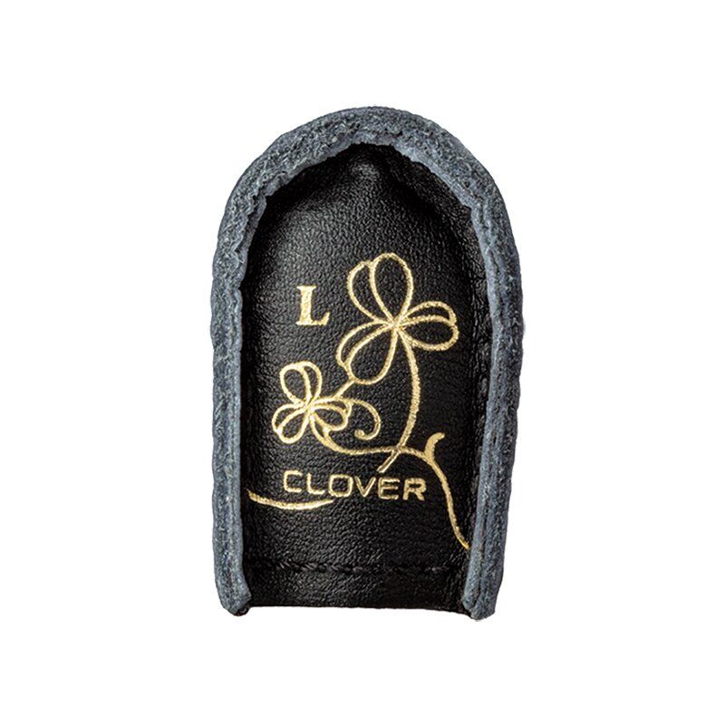 Clover Black Natural Fit Leather Thimble: Large
