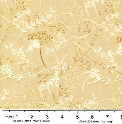 Linen Closet fabric: Flower Stripe Cream (per 1/4 metre) Linen Closet fabric: Flower Stripe Cream (per 1/4 metre)