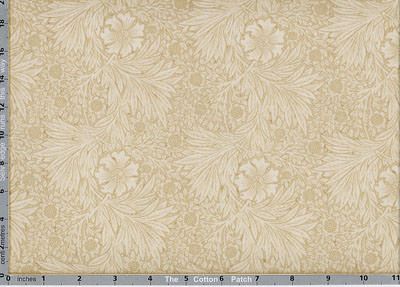 William Morris Kelmscott Fabric: Marigold Tan (per 1/4 metre)