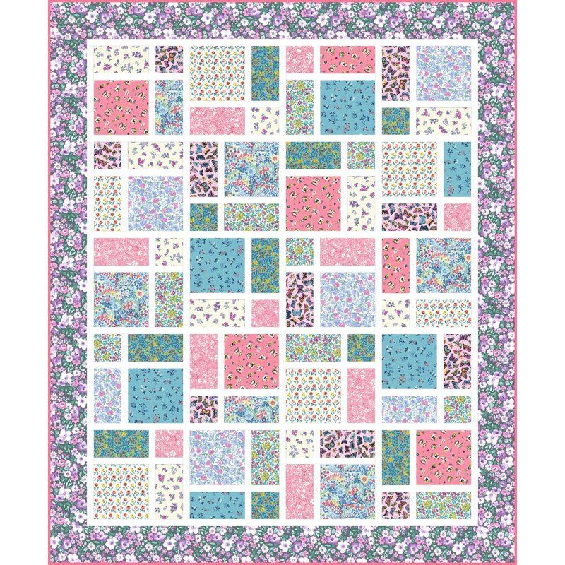 Liberty Spring Floral Pathways Quilt Kit