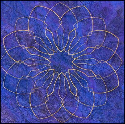 Westalee Ruler Circles on Quilts: Spinning Wheels 15 11 1/2"