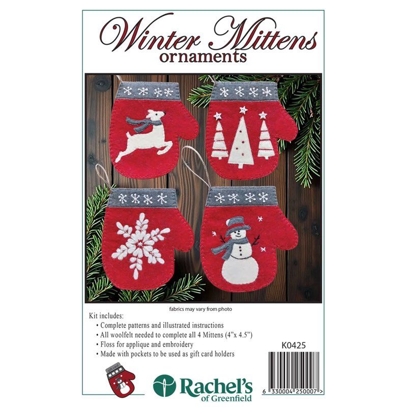 Winter Mittens Ornaments by Rachel's of Greenfield Winter Mittens Ornaments by Rachel's of Greenfield