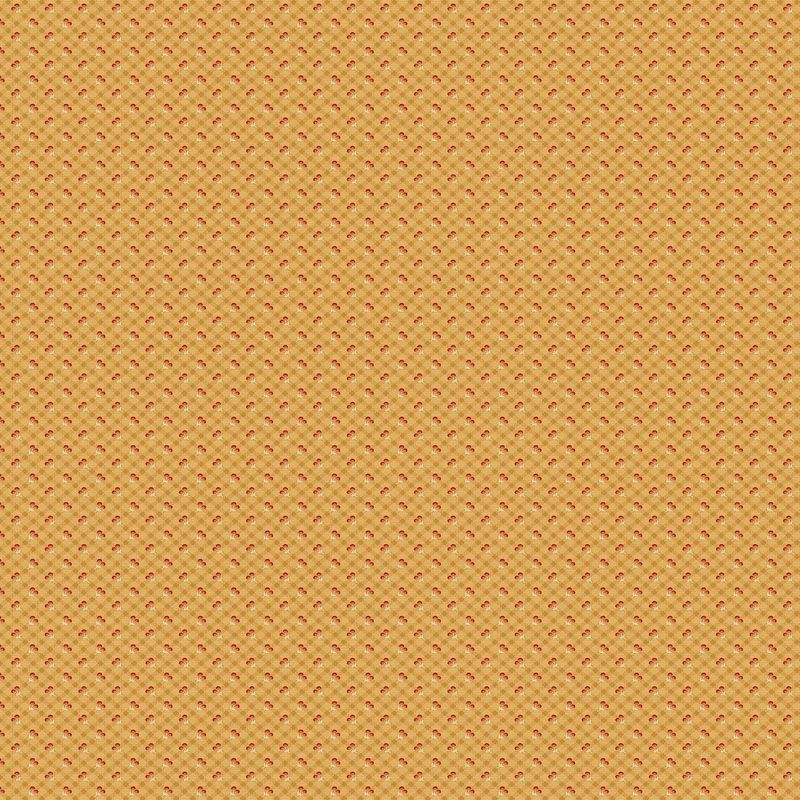 Autumn Woods fabric: Harvest Check, Yellow