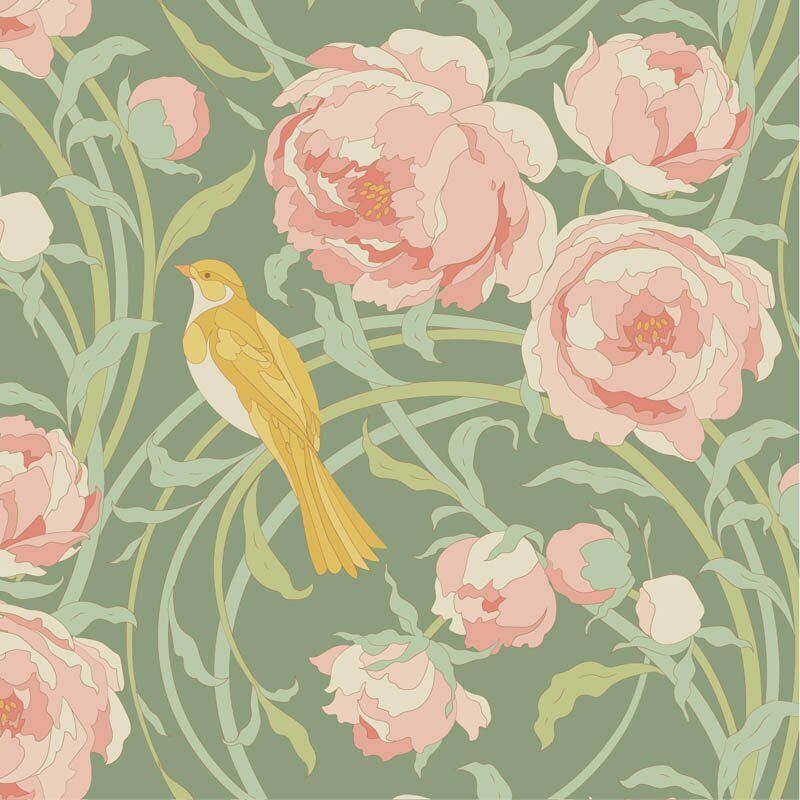 Tilda Songbird fabric: Cora, Sage