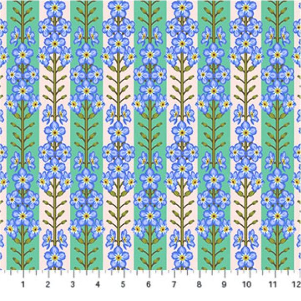 Iconic fabric: Forget-me-nots, Cheery