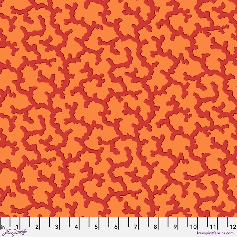 Kaffe Fassett Collective Fabric: Coral Red Kaffe Fassett Collective Fabric: Coral Red