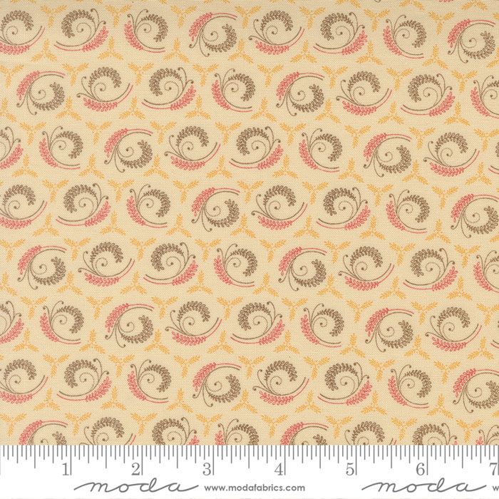 Wild Orchid fabric: Fern Fronds, Vanilla Bean