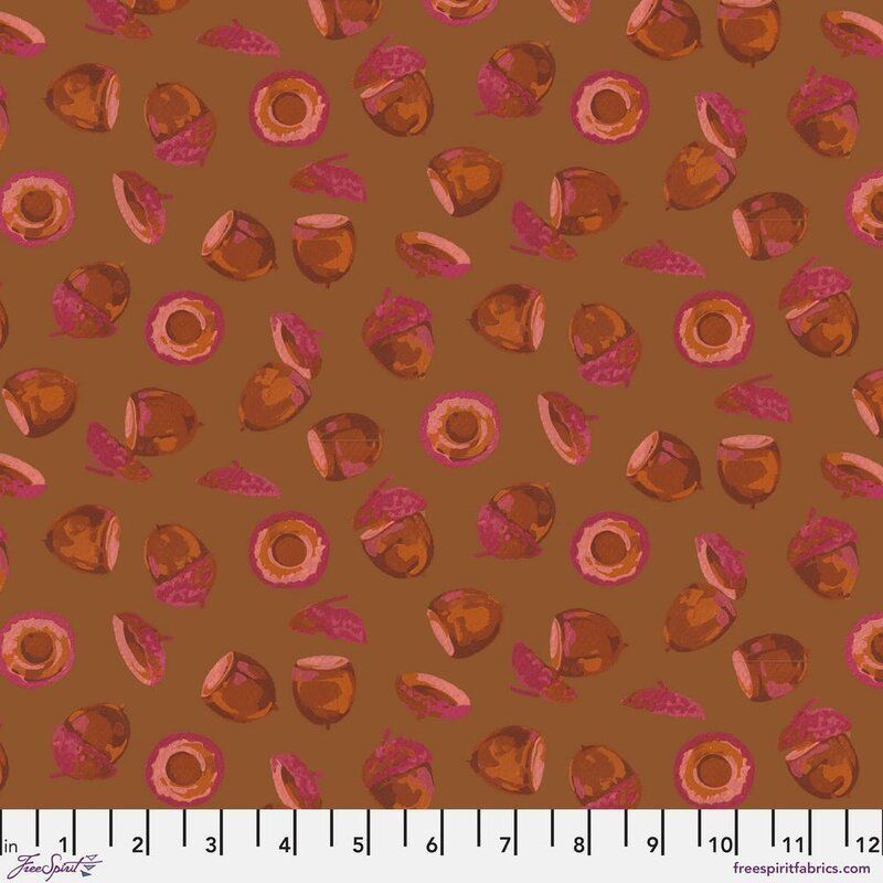 Golden Harvest fabric, Acorn Harvest, Brown