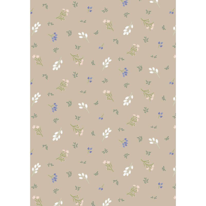Sky Garden fabric: Scattered Sprig, Taupe
