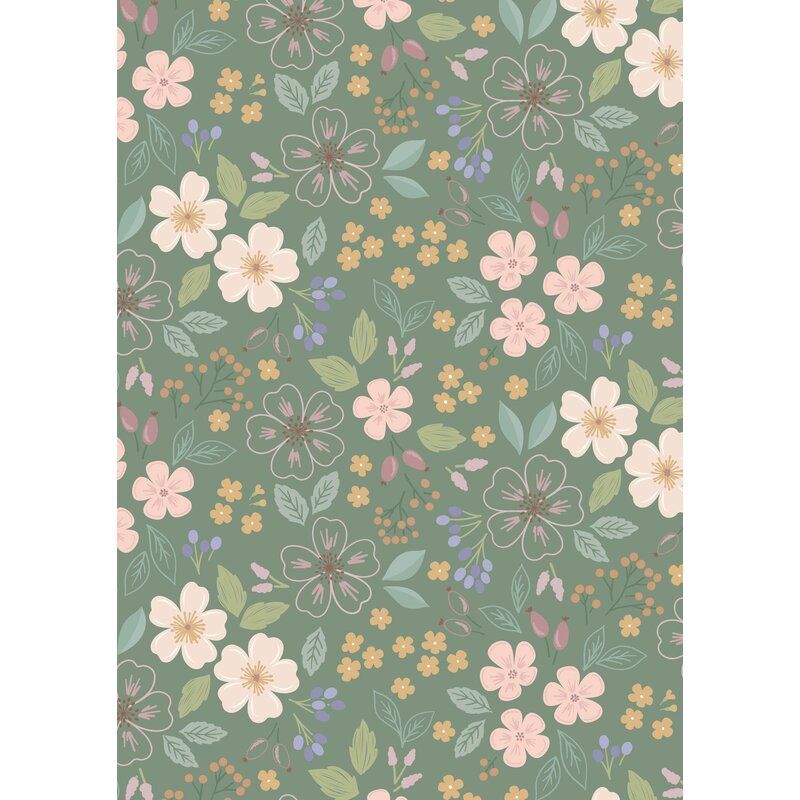 Sky Garden fabric: Sky Garden, Green Grey Sky Garden fabric: Sky Garden, Green Grey