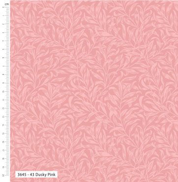 William Morris Willow Bough Fabric: Dusky Pink