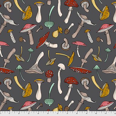 Forest Floor fabric: Fun Guys Grey (per 1/4 metre) Forest Floor fabric: Fun Guys Grey (per 1/4 metre)