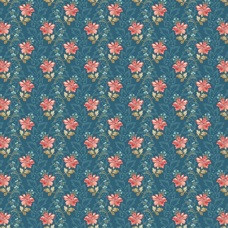 Lighthouse Blue fabric: Bayou, Lakefront