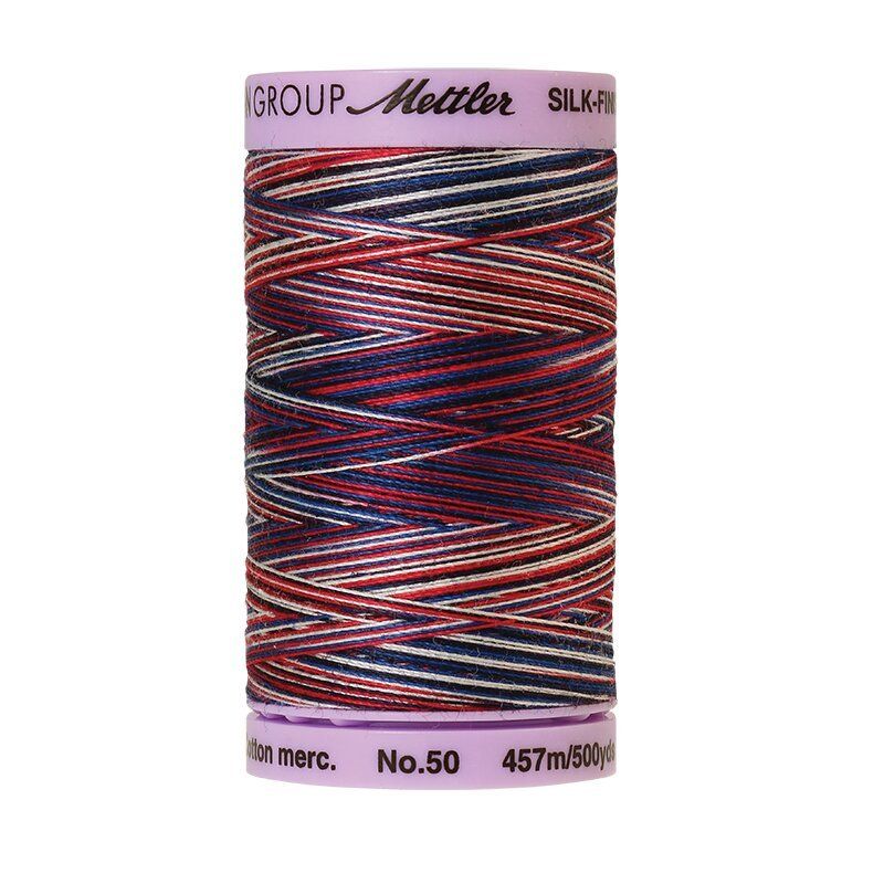 Mettler 50 Variegated Cotton Thread 9823, Patriot