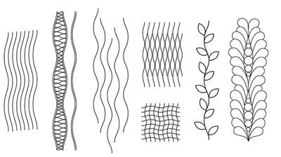 Handi Quilter Longarm Ruler Wave E 6" & 3"