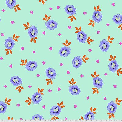 Curiouser & Curiouser 108" Quilt Back Fabric: Big Buds Daydream (per 1/4 metre)