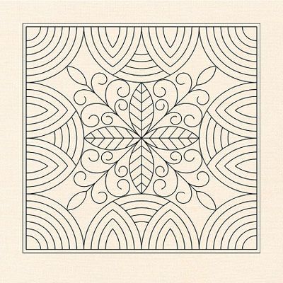 Wholecloth Mini Quilt  Welsh on Natural Kona