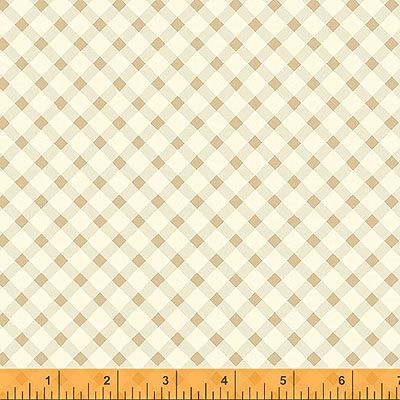 Eliza fabric: Diagonal Plaid Brass (per 1/4 metre)