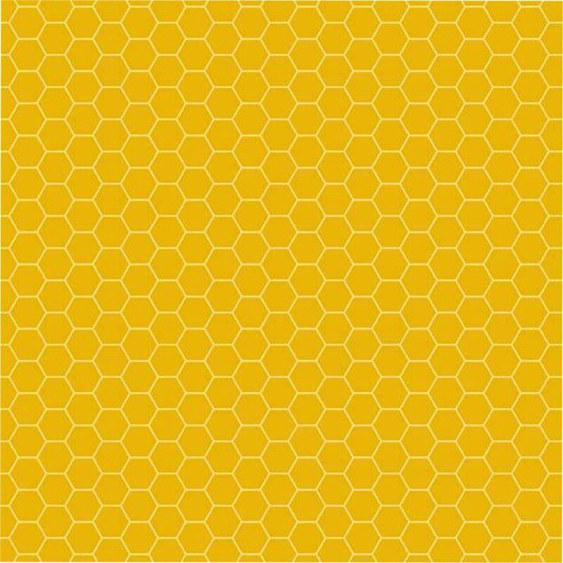 Sunny Honey Fabric: Honeycomb, Ochre Sunny Honey Fabric: Honeycomb, Ochre