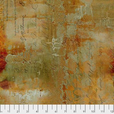 Abandoned Fabric: Writing Specimen Sienna (per 1/4 metre) Abandoned Fabric: Writing Specimen Sienna (per 1/4 metre)