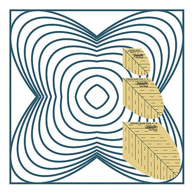 Westalee Rulers Corner Mark Oval Set 2  set of 3 4" 6" & 8"