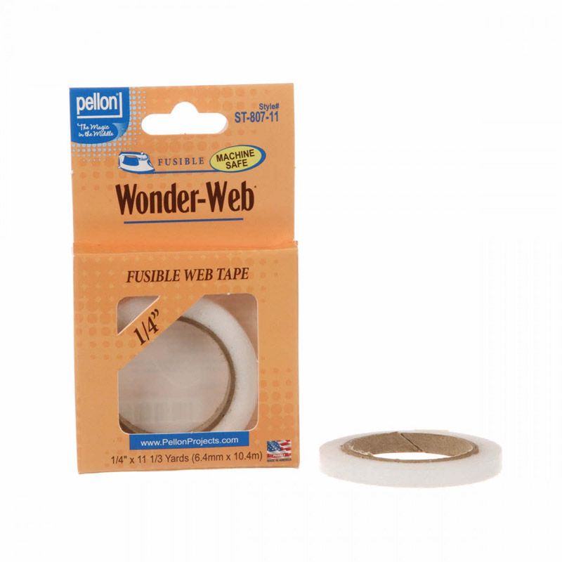 Pellon Wonder-Web, Fusible Web Tape 1/4" x 11-1/3yds Pellon Wonder-Web, Fusible Web Tape 1/4" x 11-1/3yds