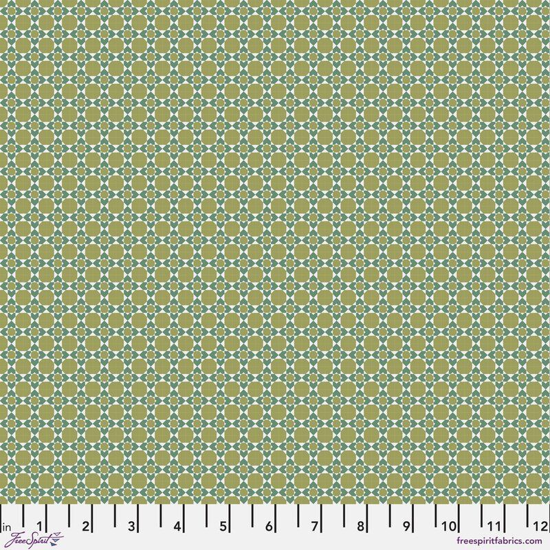 Caspian fabric, Zellige, Green Caspian fabric, Zellige, Green