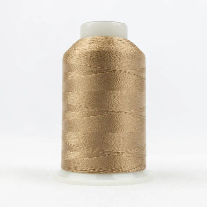 Deco Bob: 80wt 2ply Polyester Thread 2000m Spool Soft Tan