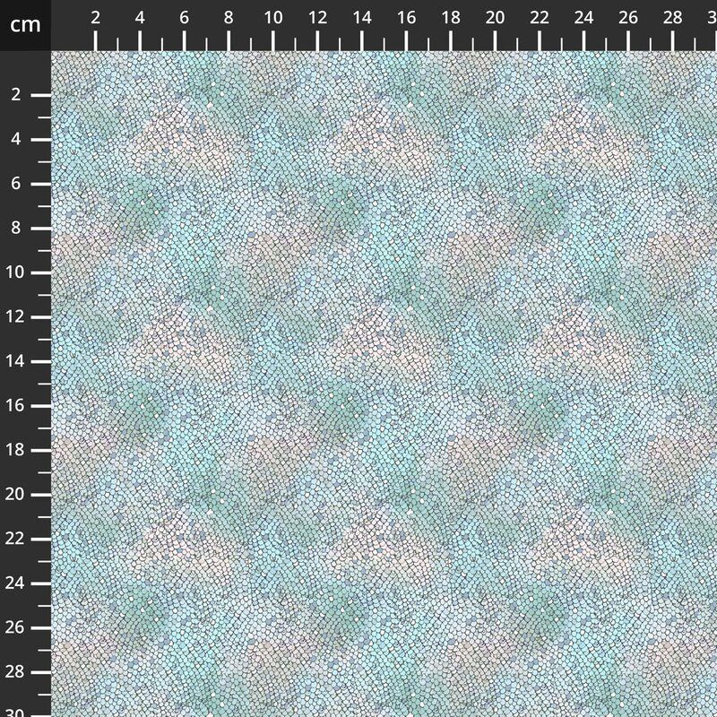 Ocean Song fabric: Mermaid Scales, Opal