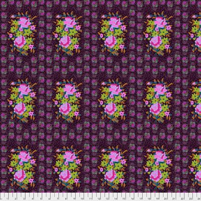 Hindsight Fabric: Stitched Bouquet Eggplant (per 1/4 metre) Hindsight Fabric: Stitched Bouquet Eggplant (per 1/4 metre)