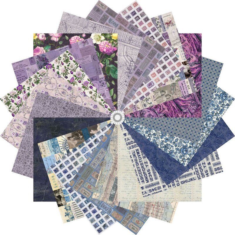 Tim Holtz Eclectic Elements Palette Indigo + Purple 10" Patchwork Palette Tim Holtz Eclectic Elements Palette Indigo + Purple 10" Patchwork Palette